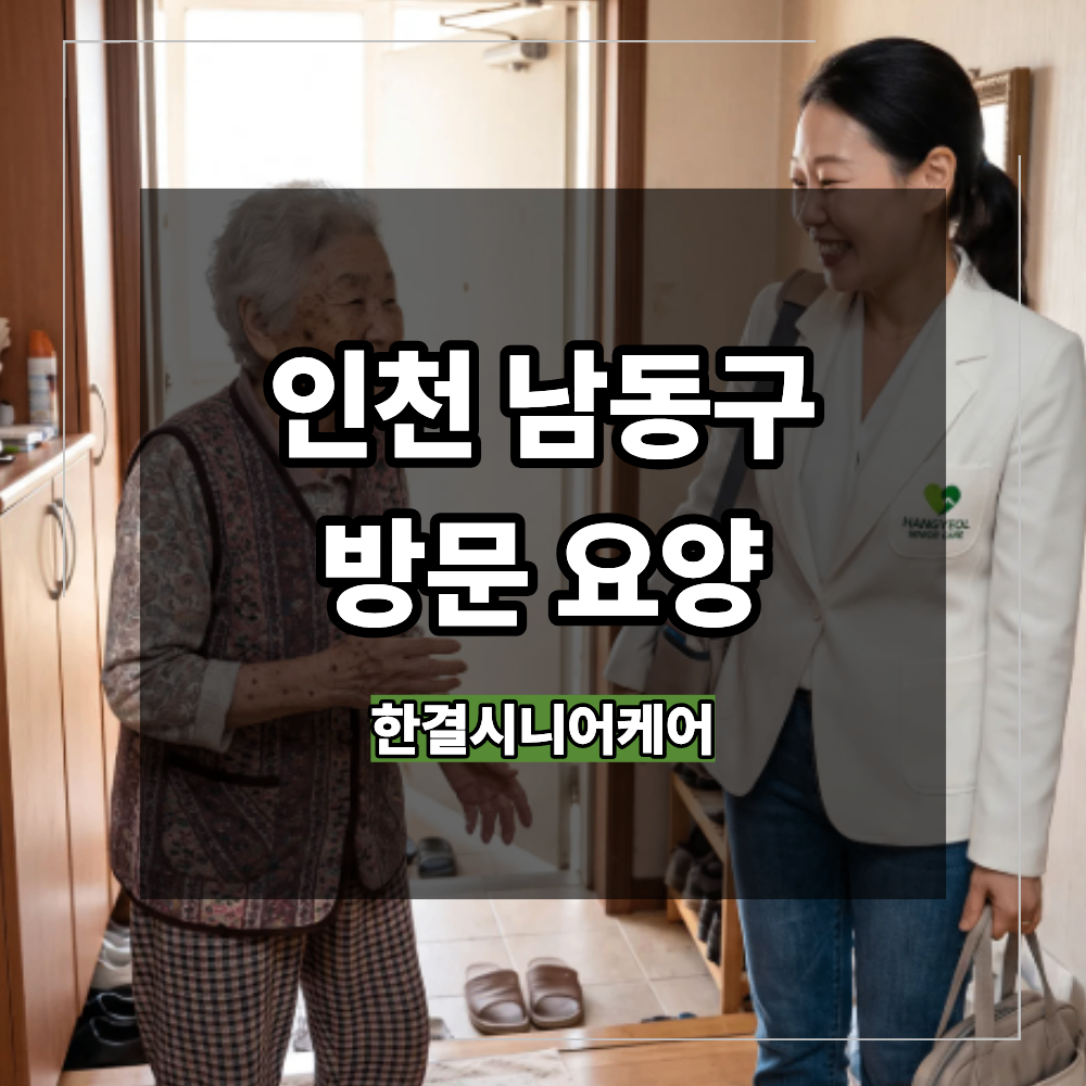인천 남동구 방문 요양 어르신 산책 돌봄 후기